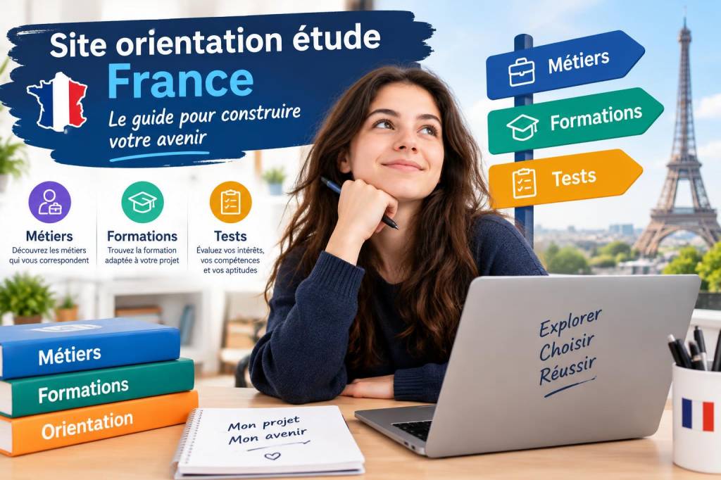Site orientation étude france : guide des métiers, formations et tests