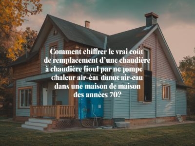 Comment chiffrer le vrai coût de remplacement d'une chaudière fioul par une pompe à chaleur air‑eau dans une maison des années 70