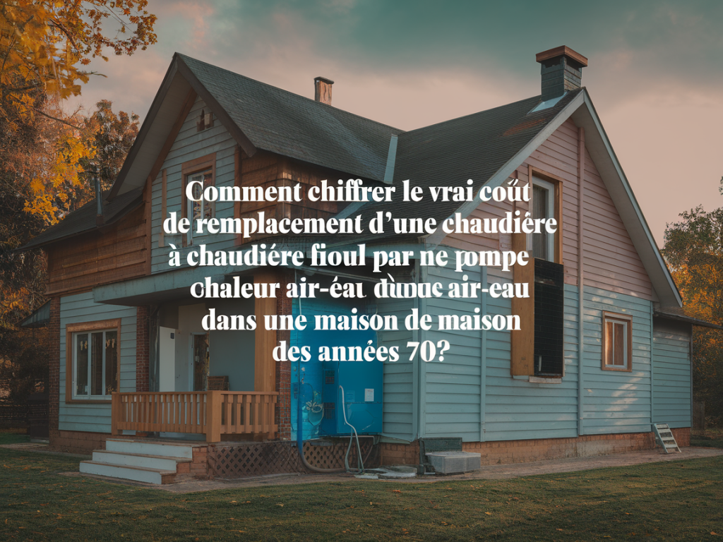 Comment chiffrer le vrai coût de remplacement d'une chaudière fioul par une pompe à chaleur air‑eau dans une maison des années 70