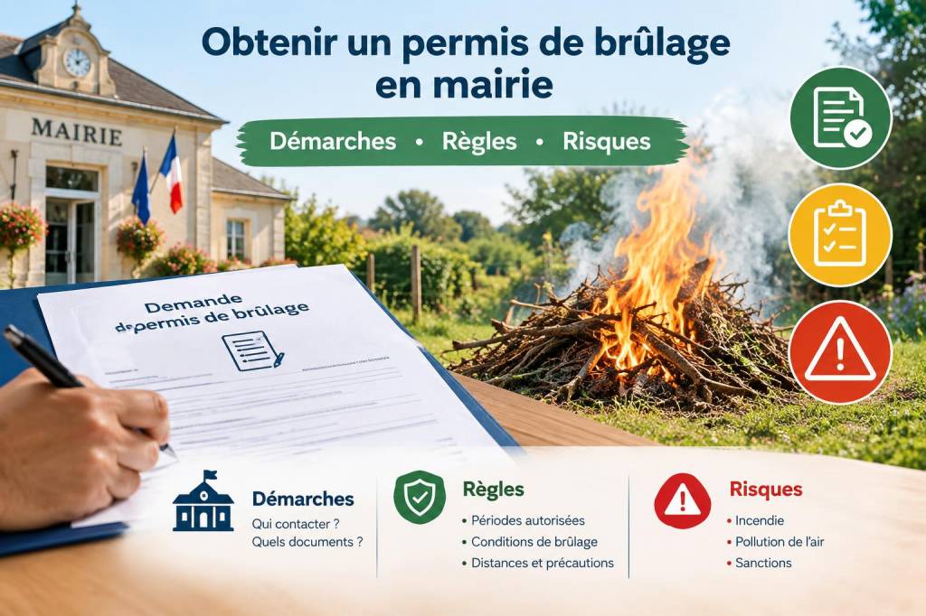 Obtenir un permis de brûlage en mairie : démarches, règles et risques